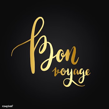 Bon Voyage typography style vector | Free stock vector - 517892