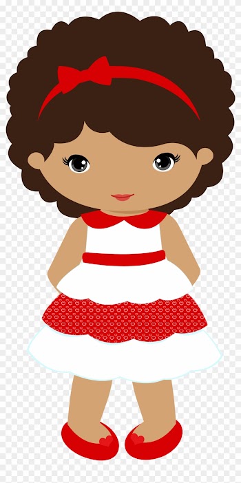 Bonecas &amp; Meninas - Desenho Boneca Negra Png