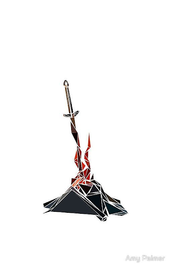 Bonfire by Amy Palmer. Cool geometric bonfire art based on Dark ...