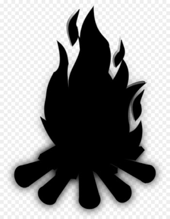 Bonfire, Campfire, Stock Photography, Logo, Blackandwhite PNG