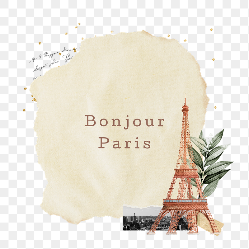 Bonjour Paris words png sticker, | Free PNG - rawpixel