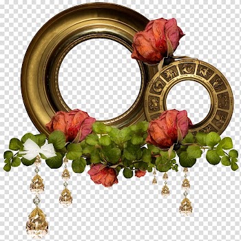 Bonne Journxe9e, Round frame transparent background PNG clipart