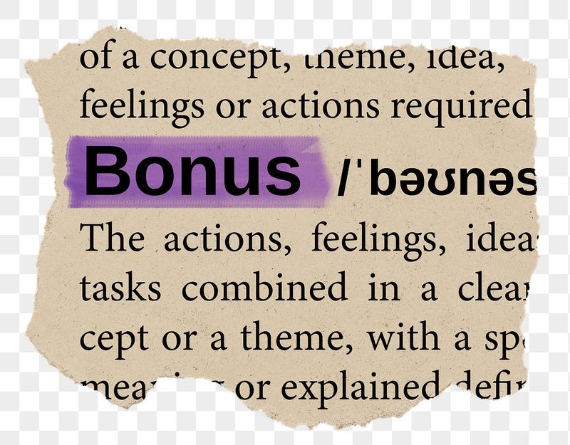 Bonus png word sticker, torn | Free PNG - rawpixel