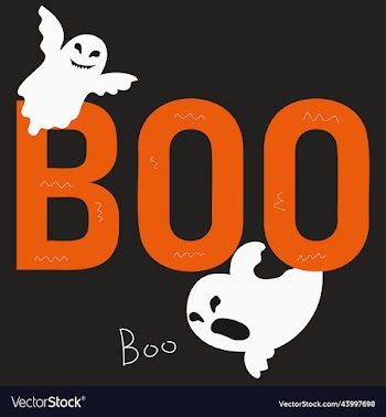 boo word with ghost