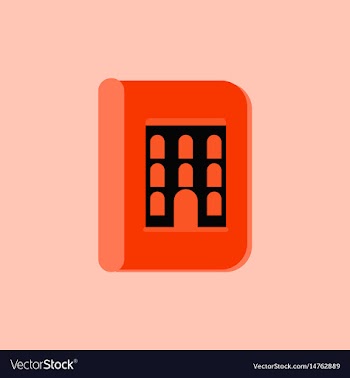 Book about ancient architecture vector image