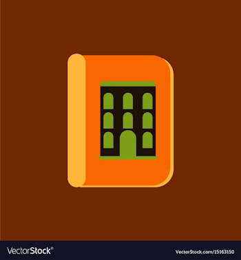 Book about ancient architecture vector image
