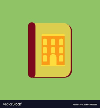 Book about ancient architecture vector image