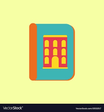 Book about ancient architecture vector image