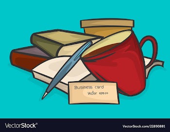 Book and cup coffee vector image