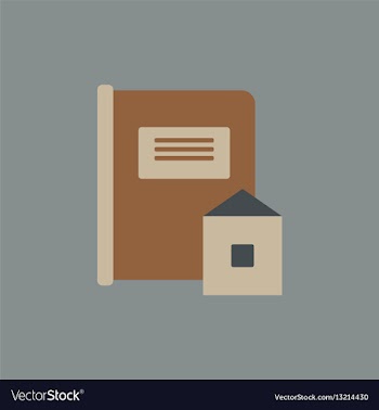 Book and envelope vector image