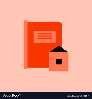 Book and envelope vector image