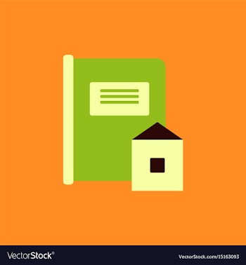 Book and envelope vector image