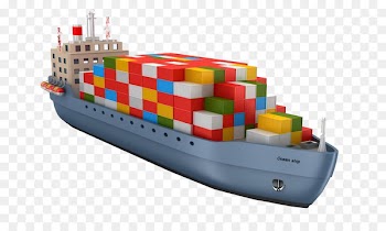 Book Business Accounting Management Diploma - A cargo ship filled with colorful six-color box 