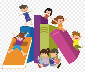 Book Child Reading Clip Art - Children Readinng Vector Png