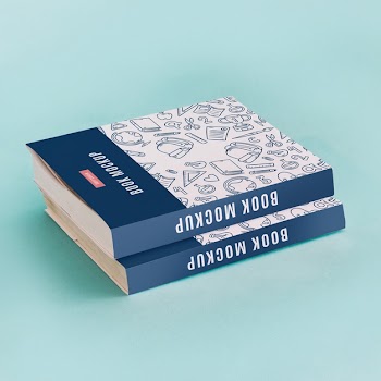 Book cover mocku Free Psd