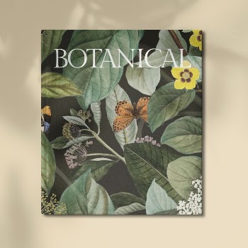 Book cover mockup, vintage botanical | Free PSD Mockup - rawpixel