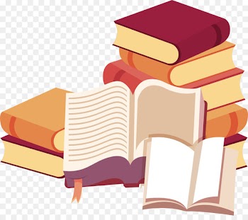 Book discussion club Wedding invitation Library Librarian - Hand drawn vector books 