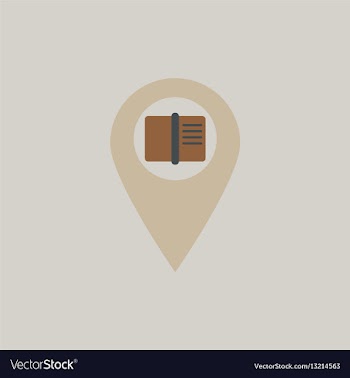 Book in destination mark vector image