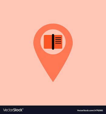 Book in destination mark vector image