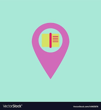 Book in destination mark vector image