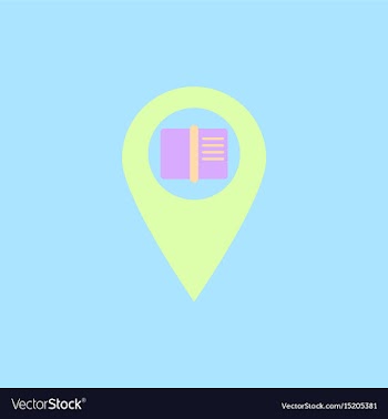 Book in destination mark vector image