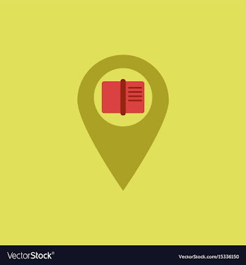Book in destination mark vector image