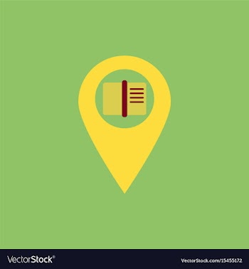 Book in destination mark vector image