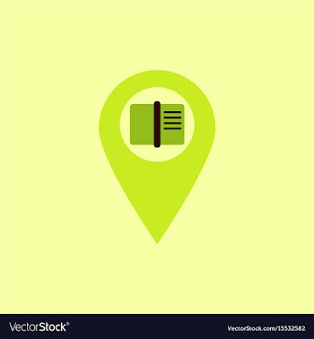 Book in destination mark vector image