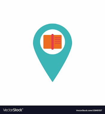 Book in destination mark vector image