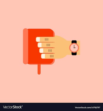 Book in hand vector image