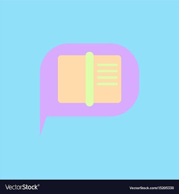 Book in talk cloud vector image