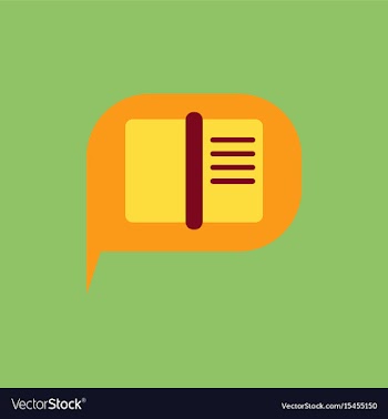 Book in talk cloud vector image