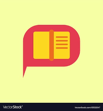 Book in talk cloud vector image