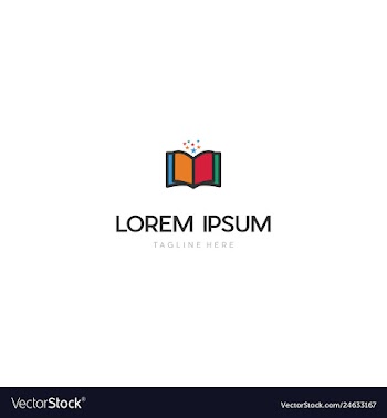 Book magic learning creative business logo vector image