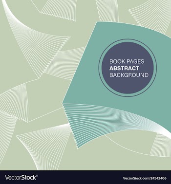 Book pages abstract background vector image