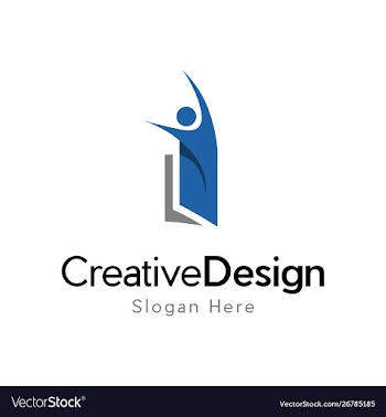 Book people education creative business logo vector image