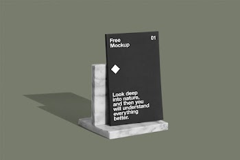 Book PSD Mockup free mockup 01 look deep into nature, and then you will understand everything better. 