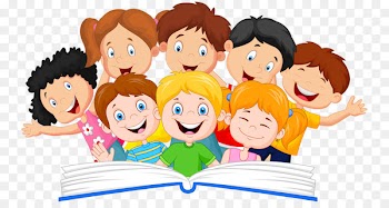 Book Reading Royalty-free Illustration - A group of children 