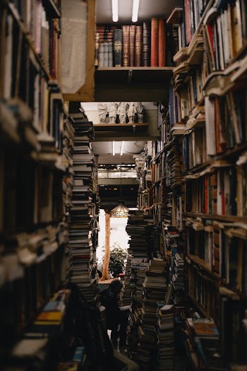 Book Shelves in a Room Close-up Photography