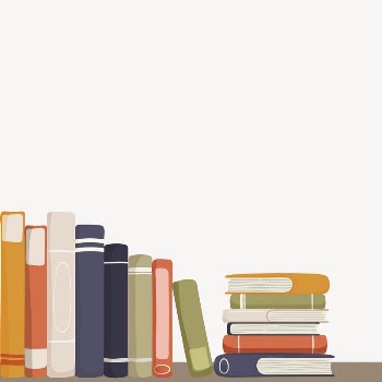 Book stack border collage element, | Free PSD - rawpixel