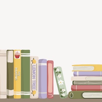 Book stack border collage element, | Free PSD - rawpixel
