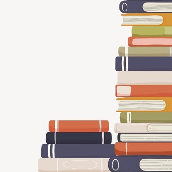 Book stack border collage element, | Free Vector - rawpixel