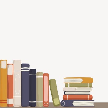 Book stack border collage element, | Free Vector - rawpixel