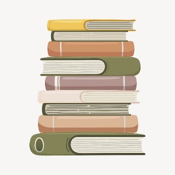 Book stack collage element, cute | Free Vector Illustration - rawpixel