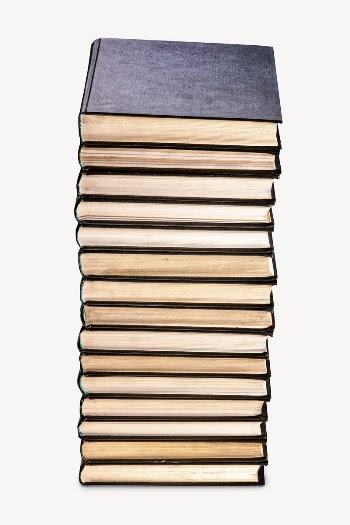 Book stack collage element, vintage | Free PSD - rawpixel