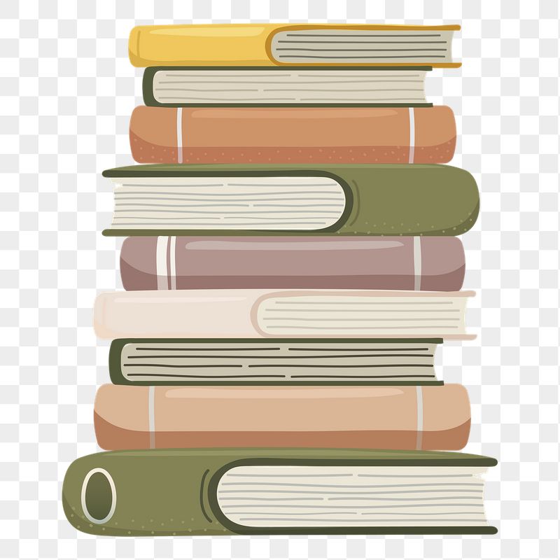 Book stack png sticker, cute | Free PNG Illustration - rawpixel