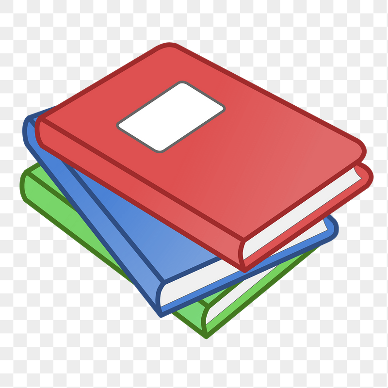 Book stack png sticker illustration, | Free PNG - rawpixel