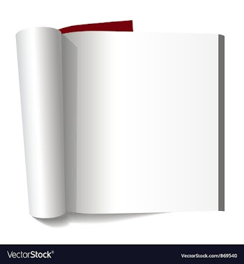 Book with blank page vector image