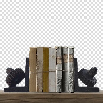 Bookcase Creativity Living room, Steam engine gear block bookshelf transparent background PNG clipart