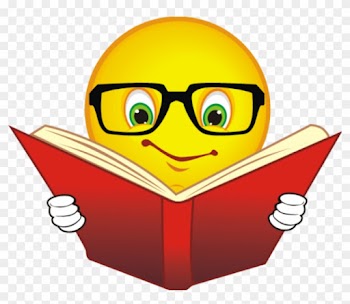 Books And Reading - Smiley Face Reading A Book